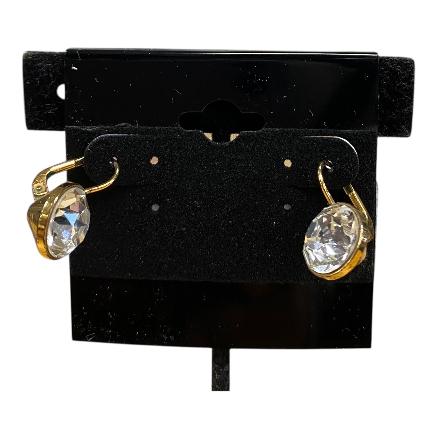 Earrings Designer By Swarovski In Gold