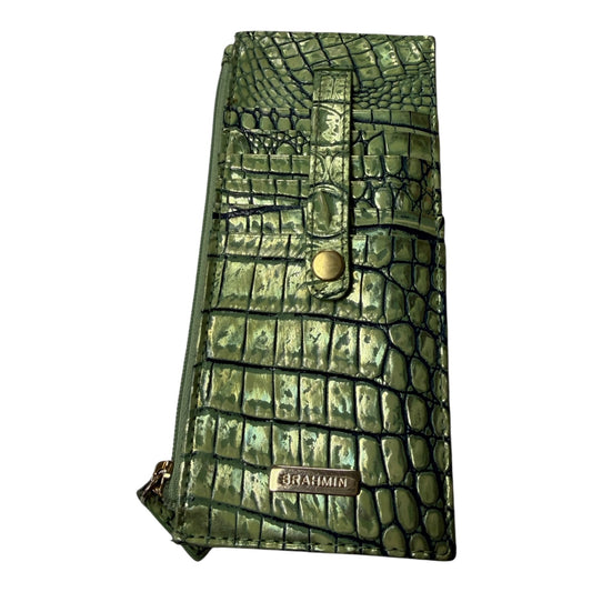 Wallet Designer By Brahmin In Green, Size:Medium