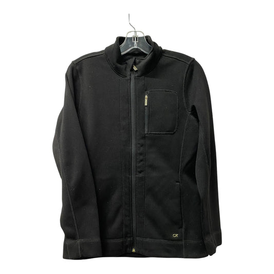 Athletic Jacket By Calvin Klein In Black, Size:S