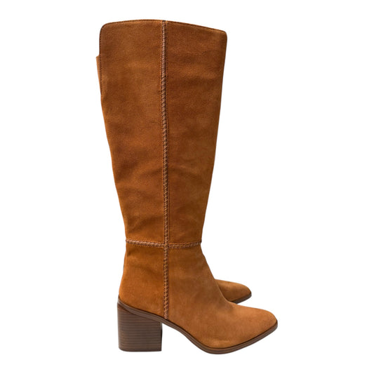 Boots Knee Heels By Vince Camuto In Orange, Size:10