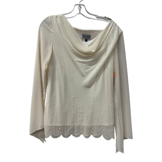 Top Ls Designer By Xscape In Cream, Size:S
