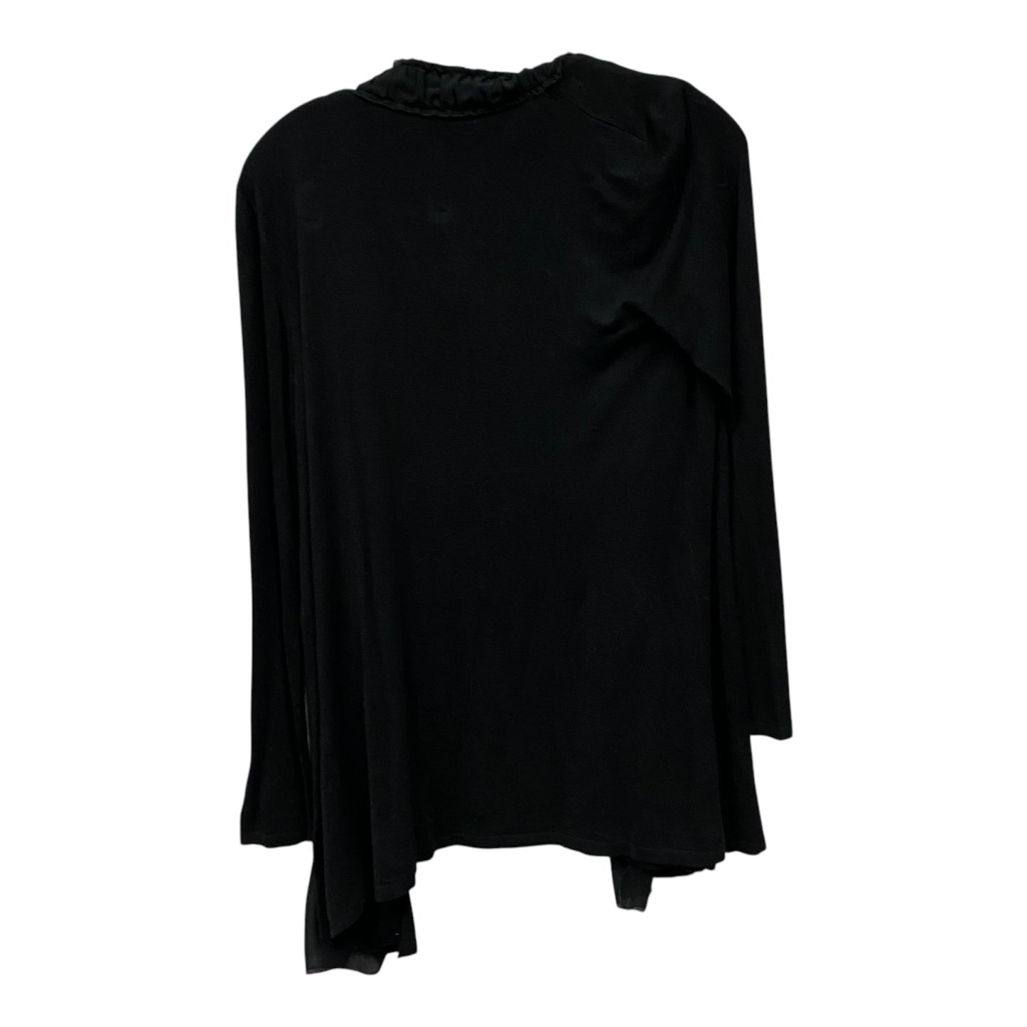 Top sweater cardigan Ls By Chicos In Black, Size:S