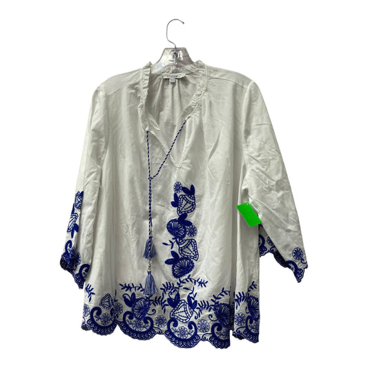 Top Ls By Chicos In White, Size:Xl