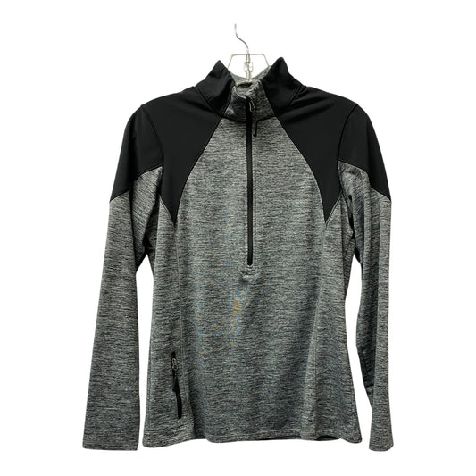 Athletic Top Ls Collar By Eddie Bauer In Grey, Size:S