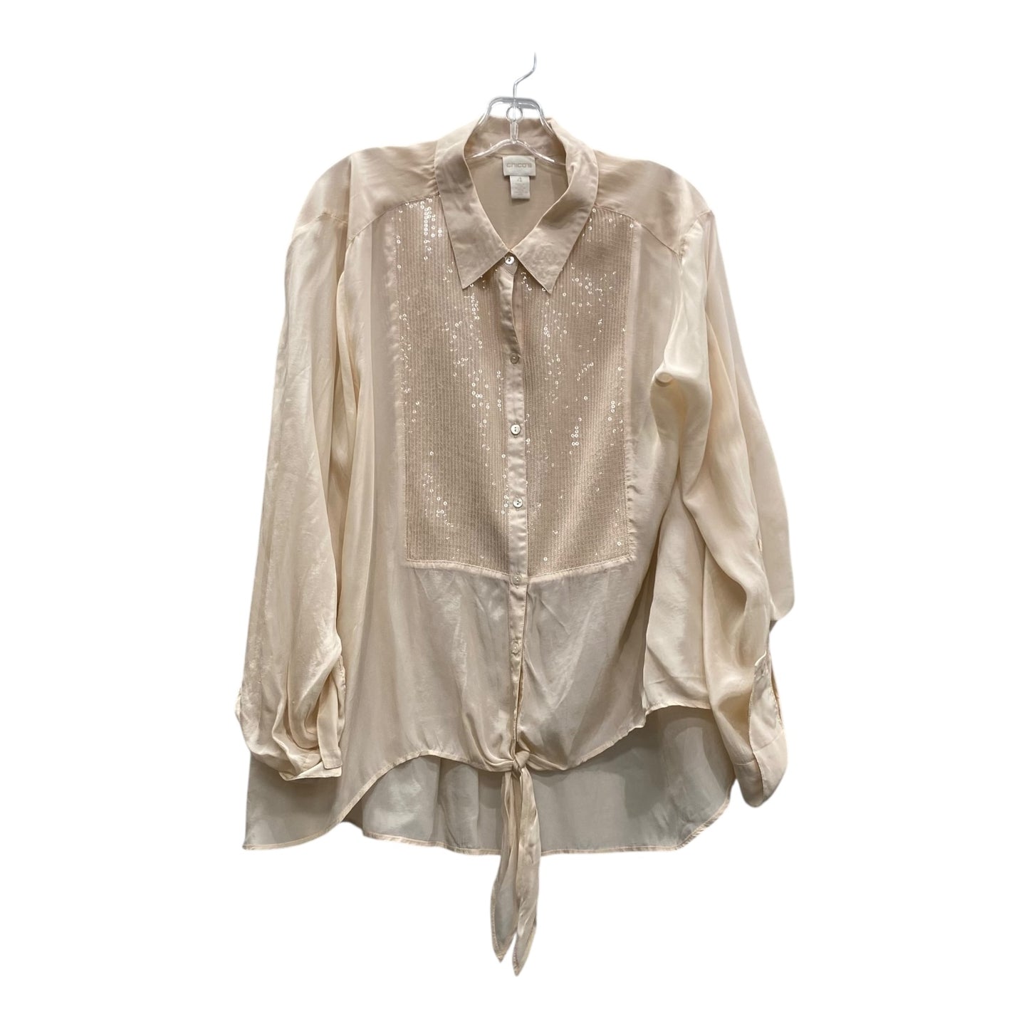 Top Ls By Chicos In Orange, Size:Xxl