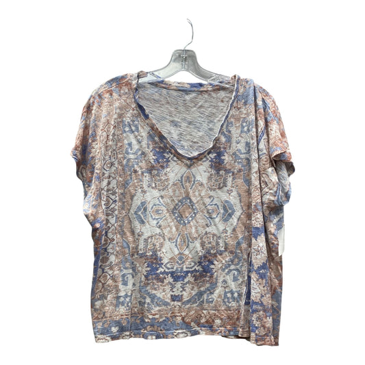 Top Ss Basic By Lucky Brand In Blue & White, Size:Xl