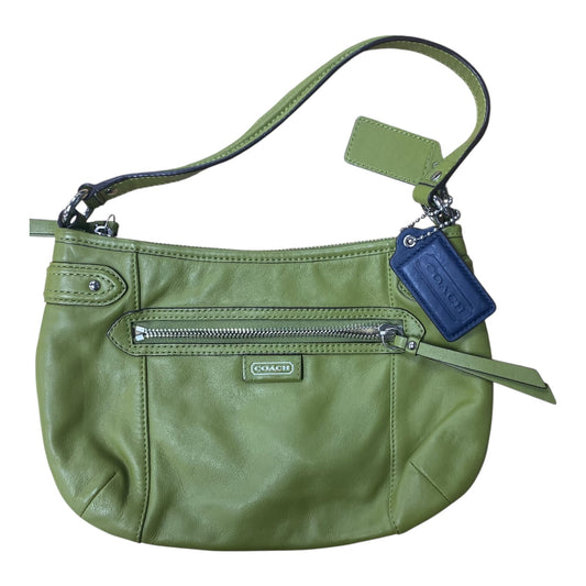Handbag Designer By Coach In Green, Size:Medium