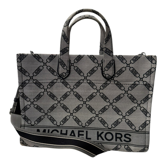 Tote Designer By Michael Kors In Grey, Size:Large