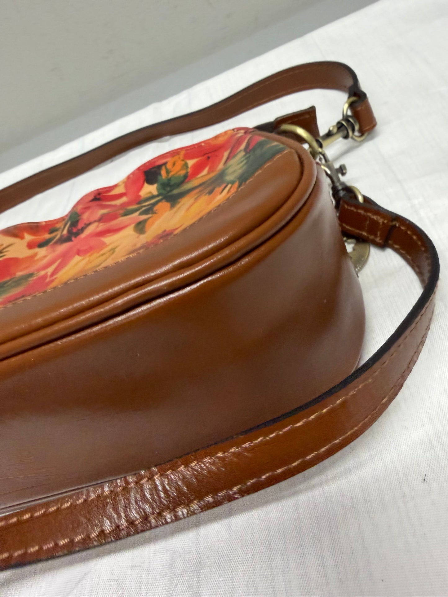 Crossbody Designer By Patricia Nash In Brown, Size:Medium