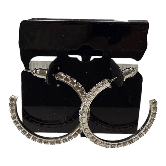Earrings Hoop by crystal avenue In Silver