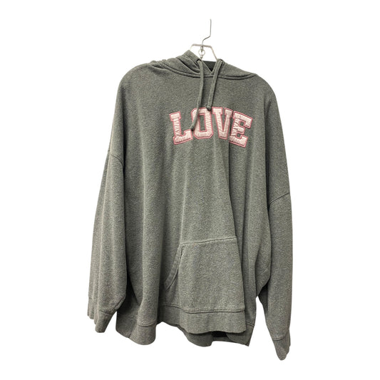 Sweatshirt Hoodie By Torrid In Grey, Size:3X