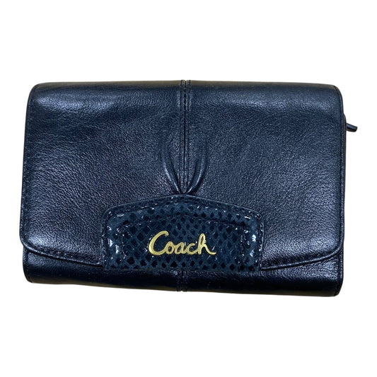 Wallet Designer By Coach In Black, Size:Medium
