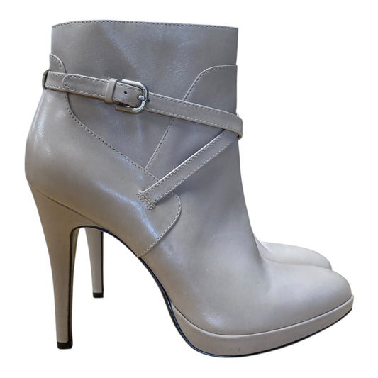 Boots Ankle Heels By Nine West In Tan, Size:7.5