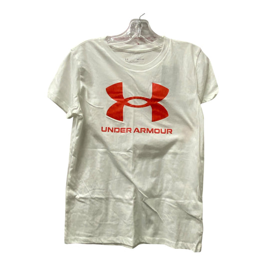Athletic Top Ss By Under Armour In White, Size:S