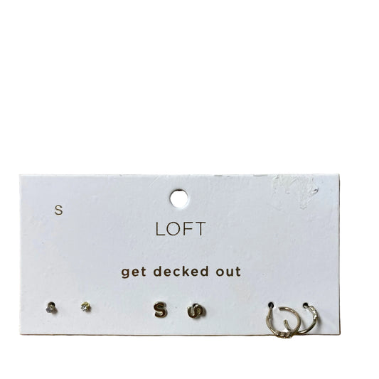 Earrings Stud By Loft In Gold, Size:03 Piece Set