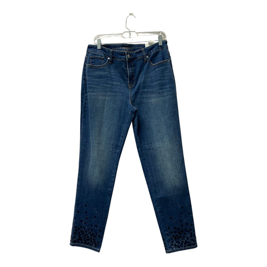 Jeans Skinny By Chicos In Blue, Size:10