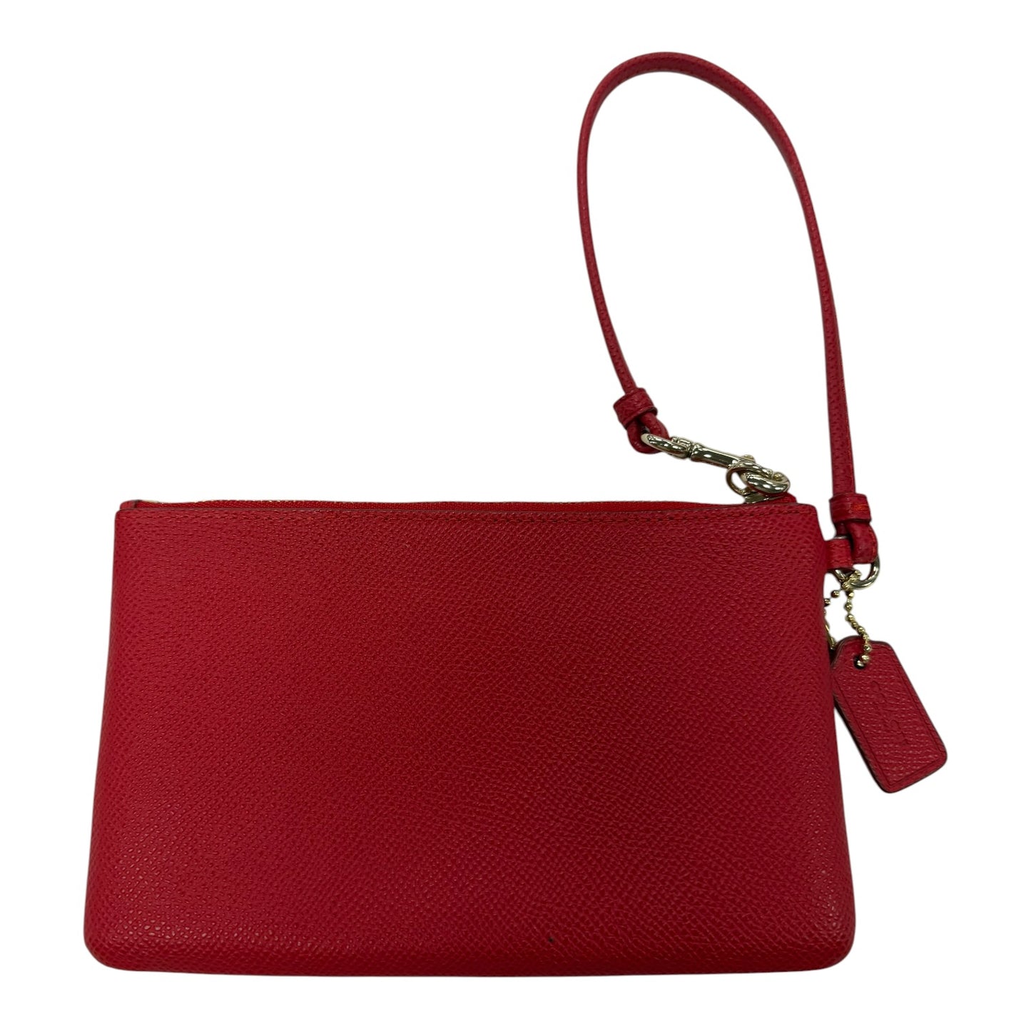 Wristlet Designer By Coach In Red, Size:Medium