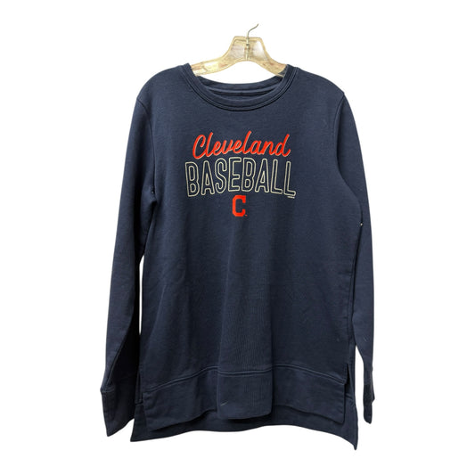 Athletic Top Ls Crewneck By Genuine Merchandise In Blue, Size:L