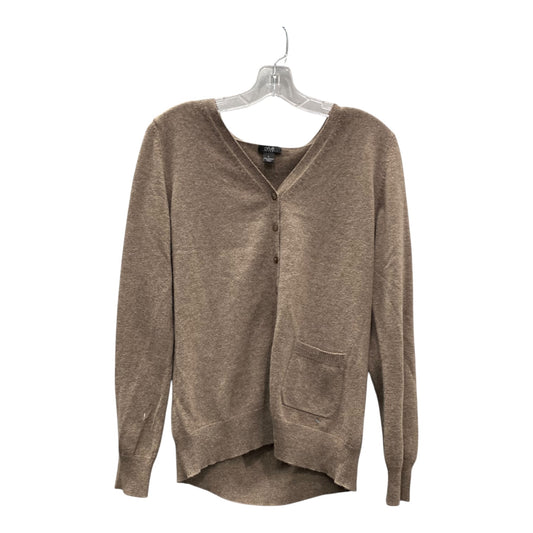 Sweater Cardigan Cashmere By Prive In Brown, Size:L