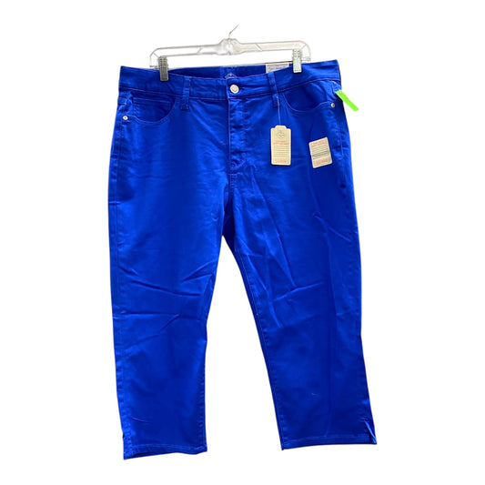 Jeans Cropped By St Johns Bay In Blue, Size:18