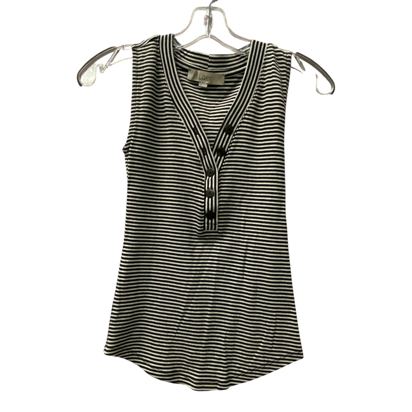 Top Sleeveless By Loft In Black, Size:Xxs
