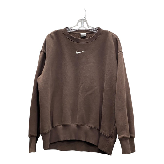 Athletic Sweatshirt Crewneck By Nike In Brown, Size:Xs