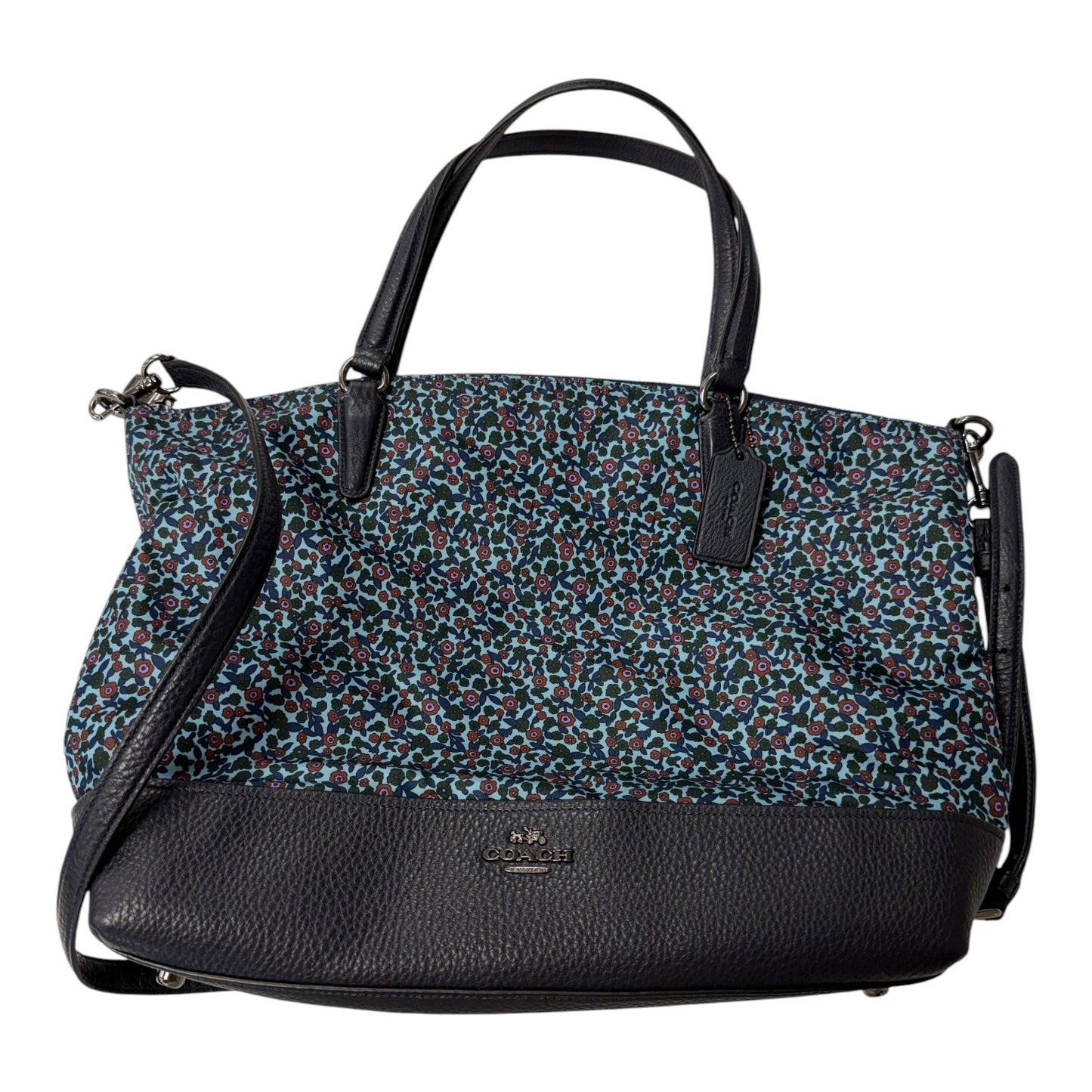 Handbag Designer By Coach In Blue, Size:Large
