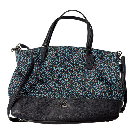 Handbag Designer By Coach In Blue, Size:Large