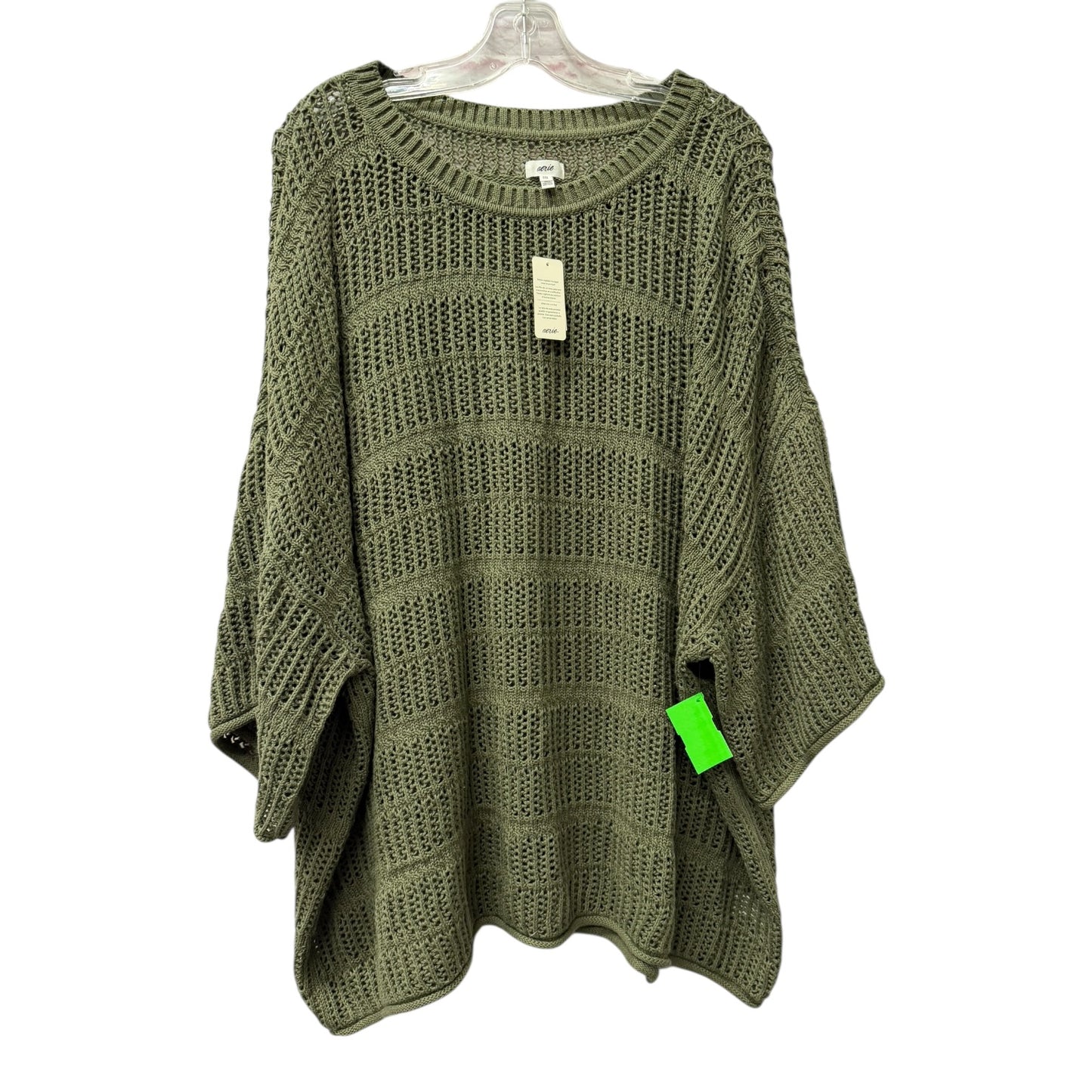 Sweater Ss By Aerie In Green, Size:Xxl