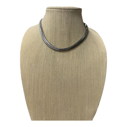 Necklace Statement  In Silver