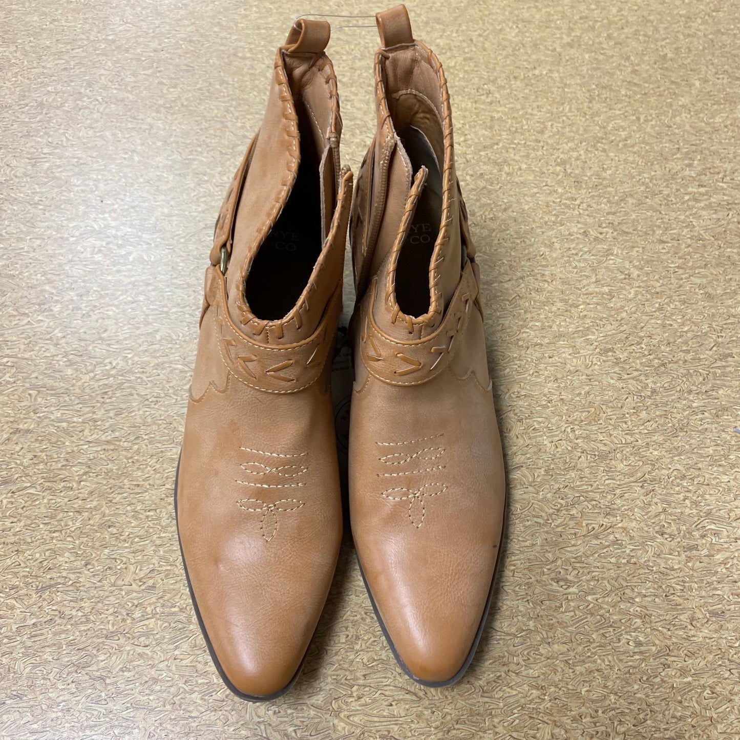 Boots Ankle Heels By Frye And Co In Tan, Size:11