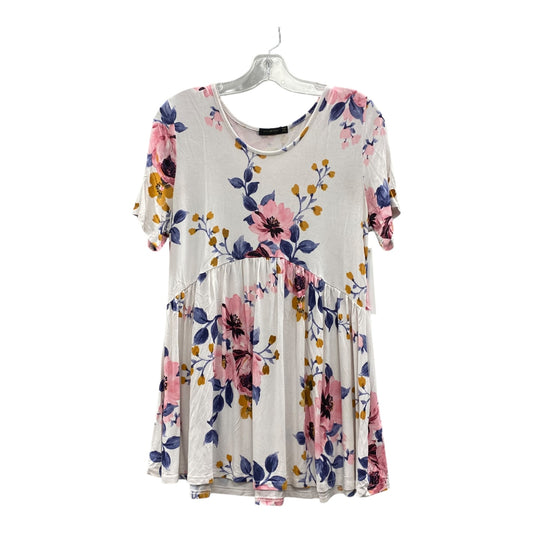 Mat Top Ss  In Pink, Size:M