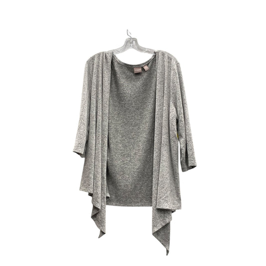 Cardigan By Chicos In Grey, Size:Xl