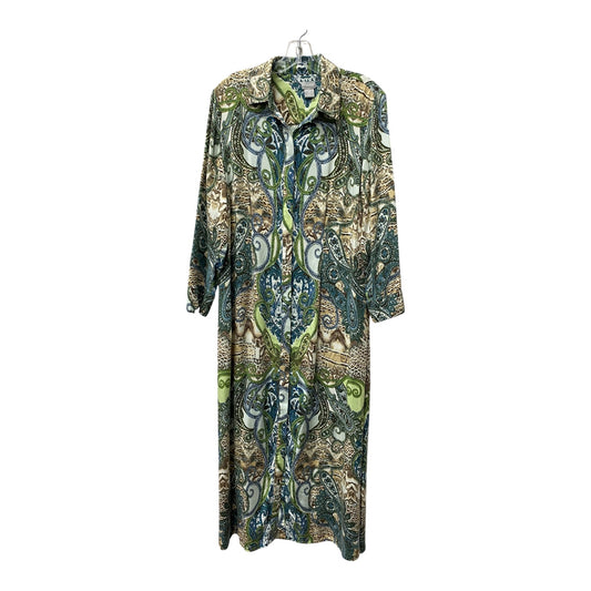 Dress Casual Maxi By Chicos In Green, Size:S