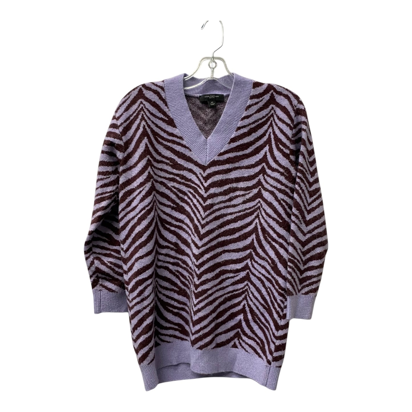 Sweater By Ann Taylor In Purple, Size:Xs