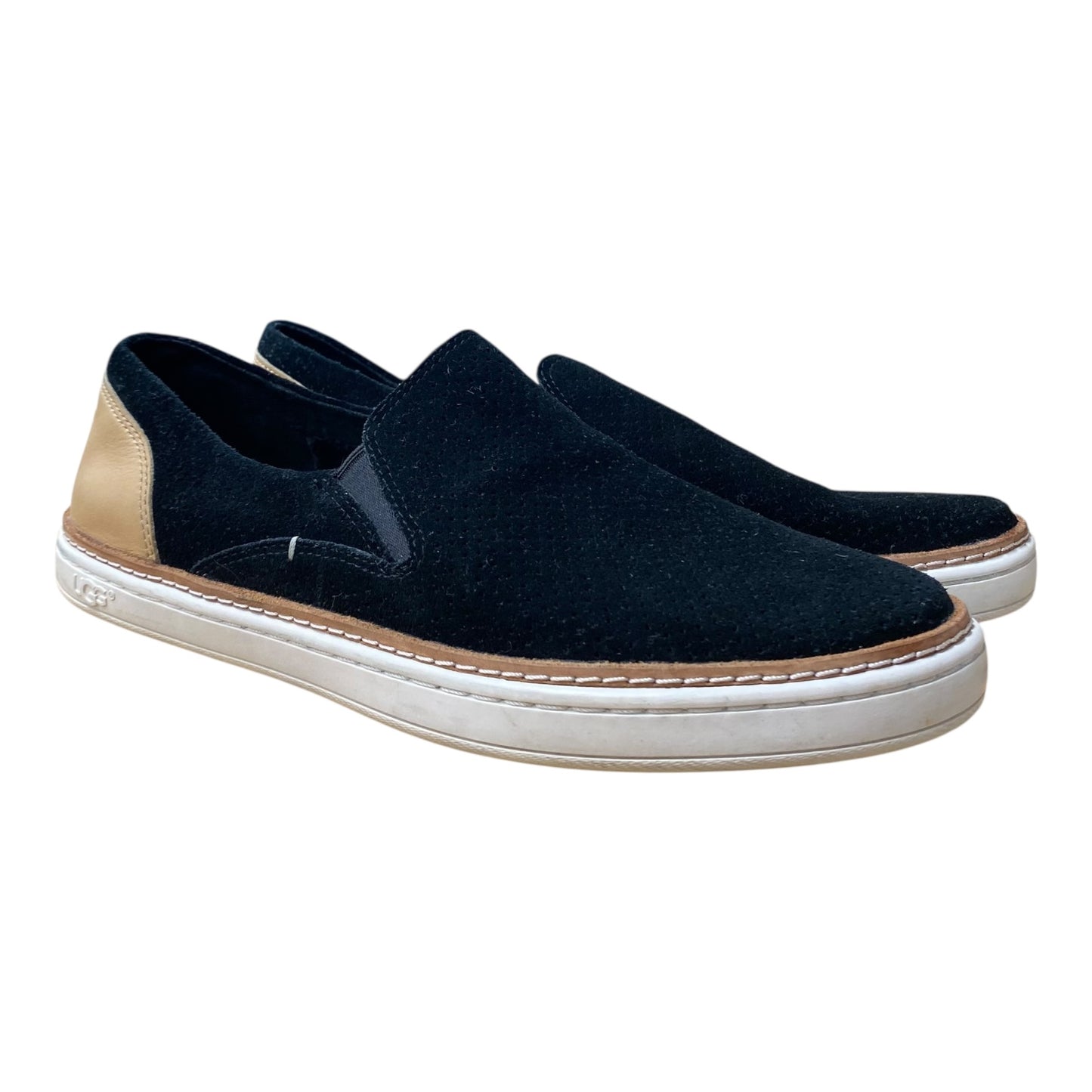 Shoes Designer By Ugg In Black & Tan, Size:8