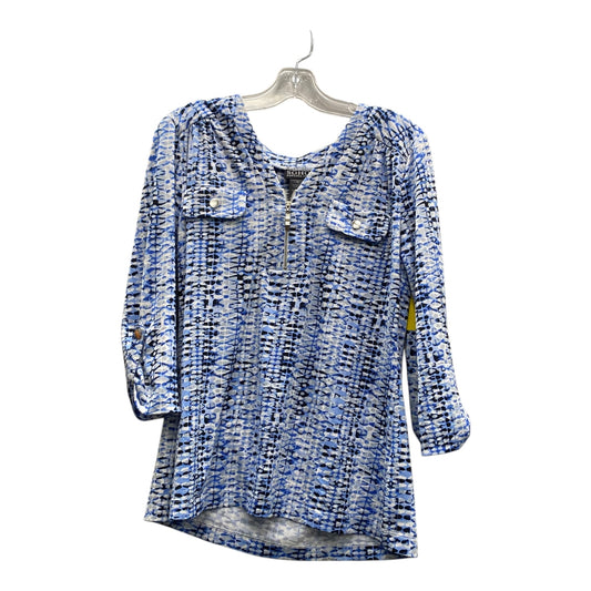 Top Ls By Soho Apparel In Blue & White, Size:M