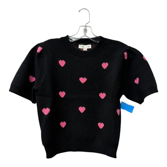 Sweater Ss By She + Sky In Black, Size:M