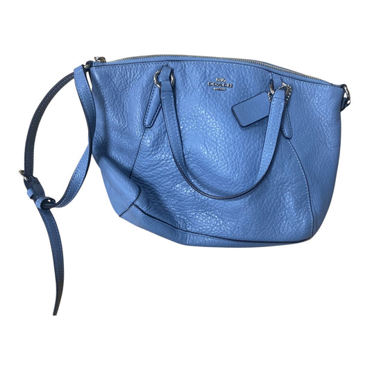 Crossbody Designer By Coach In Blue, Size:Small
