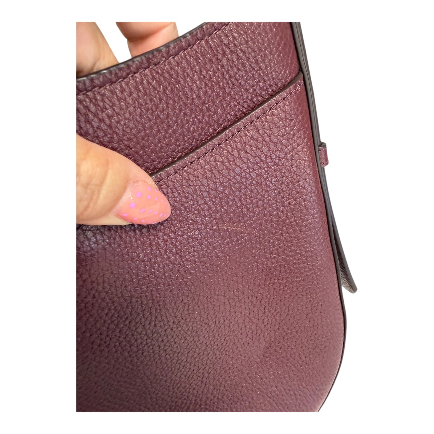 Crossbody Designer By Kate Spade In Maroon, Size:Medium