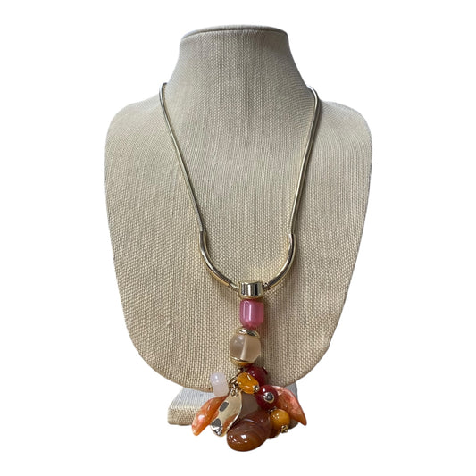 Necklace Statement By Chicos In Gold