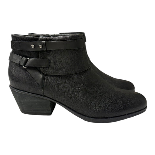 Boots Ankle Flats By Clarks In Black, Size:9.5
