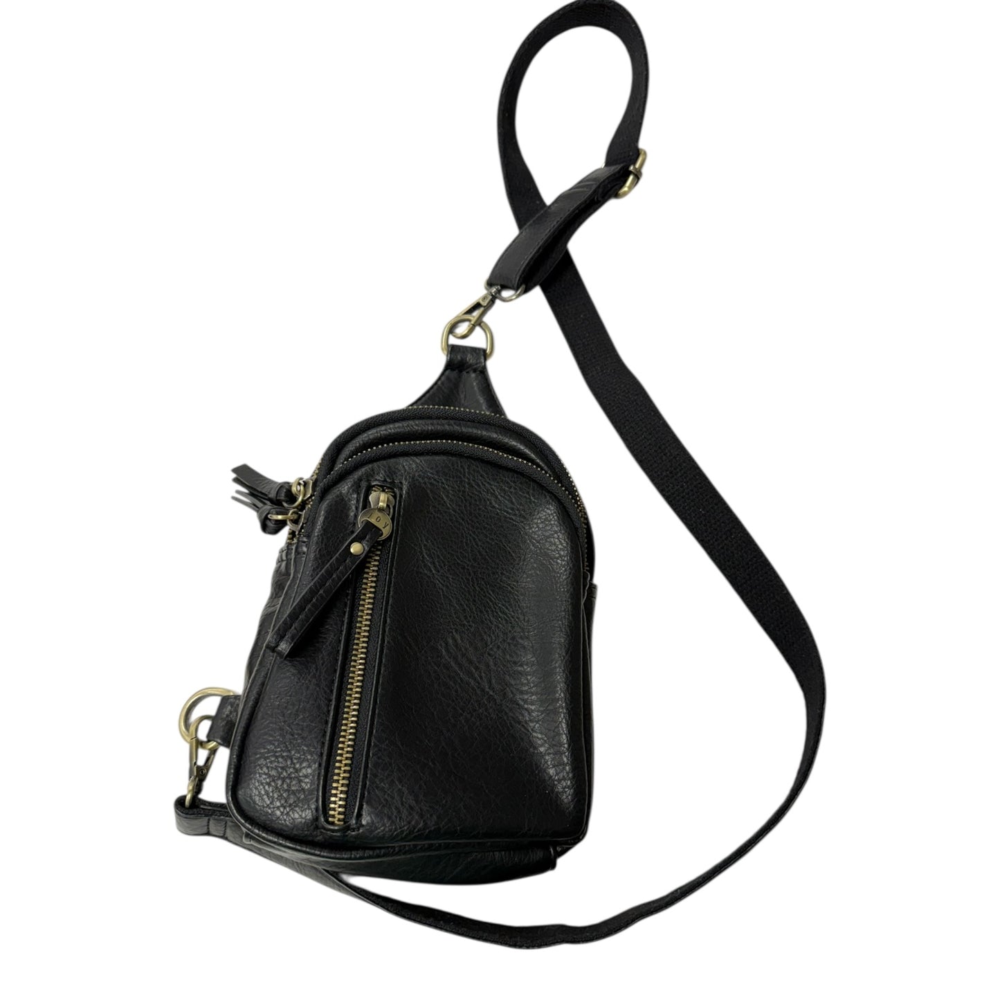 Crossbody Leather By Joy Susan In Black, Size:Small