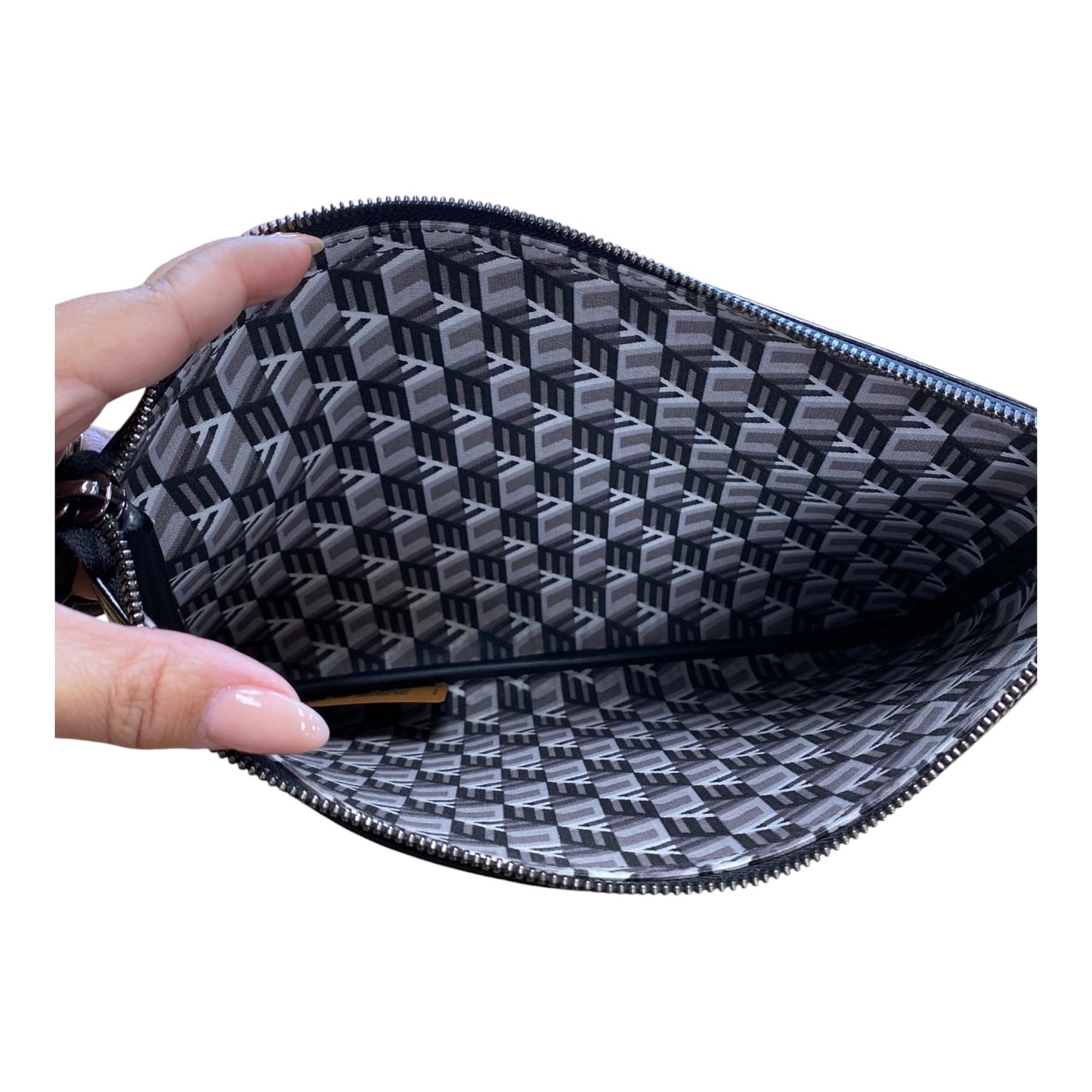 Wristlet Luxury Designer By Mcm In Black, Size:Medium
