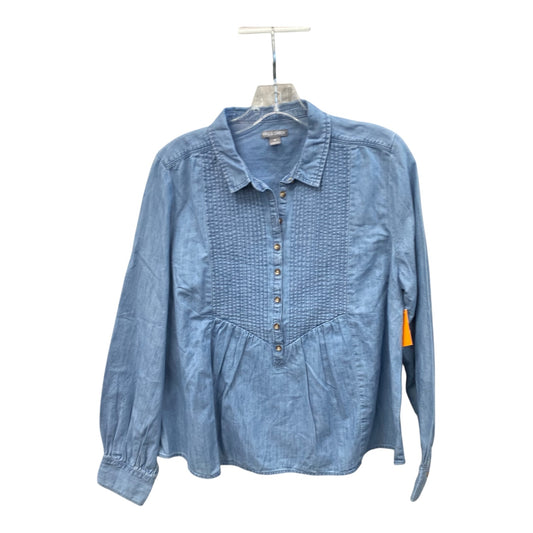Top Ls By Falls Creek In Blue, Size:M