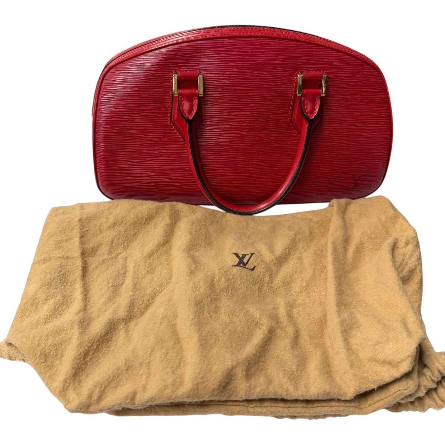 Handbag Luxury Designer By Louis Vuitton In Red, Size:Medium