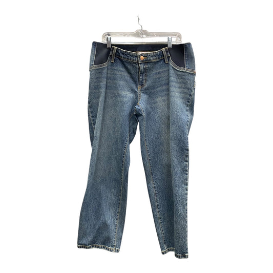 Mat Jeans By Isabel Maternity In Blue Denim, Size:8