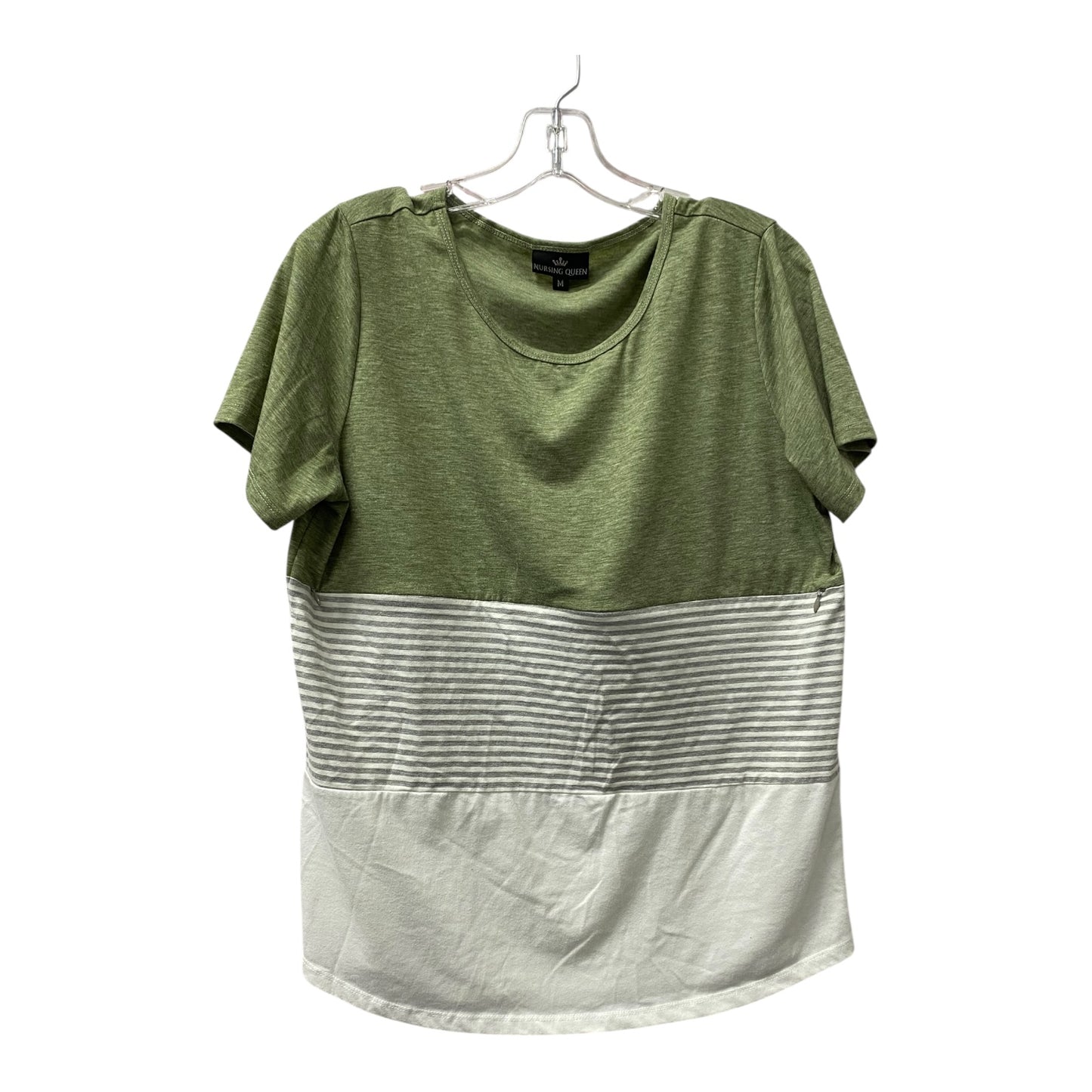 Mat Top Ss By Cme In Green, Size:M