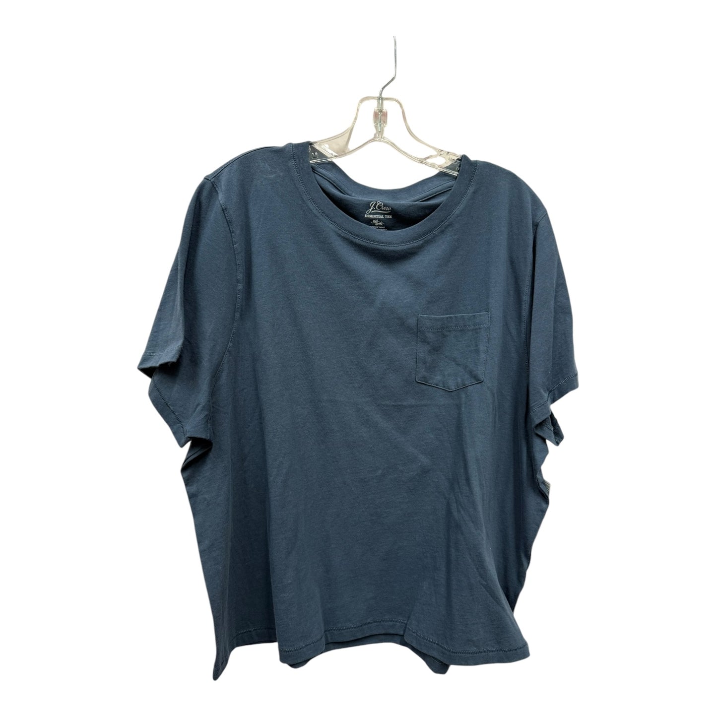 Top Ss Basic By J. Crew In Blue, Size:2X