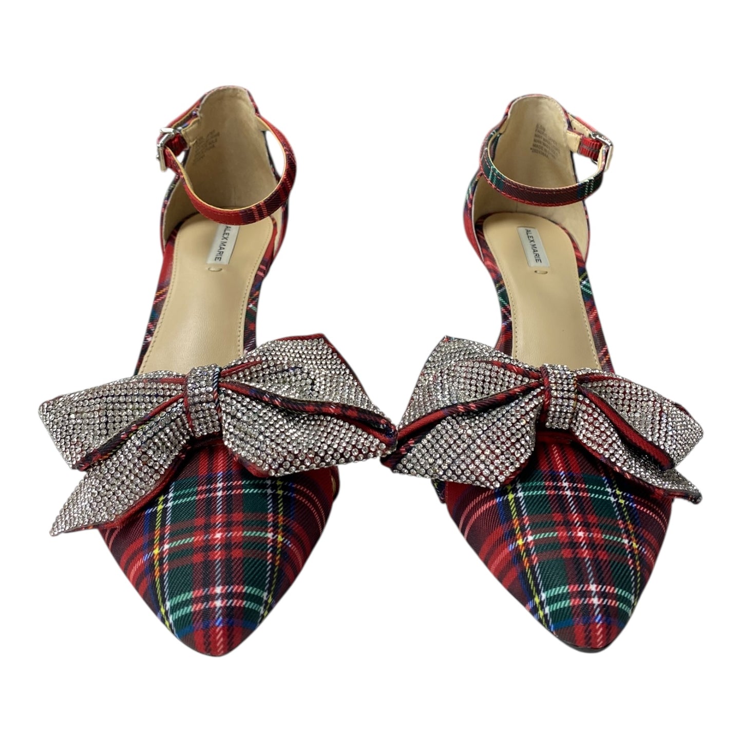 Shoes Heels Block By Alex Marie In Red, Size:8.5